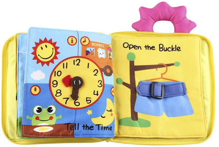 Baby Toy Soft 3D Cloth Book First Book Montessori Infant Early color Cognitive Educational Toys Learning Basic Life Skills Toys