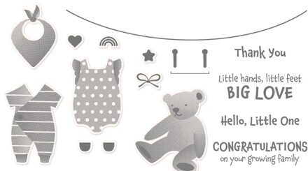 Baby Transparant Clear Postzegels En Stansmessen Voor Diy Scrapbooking/Card Making/Kids Kerst Fun Decoratie Benodigdheden doorzichtig postzegel