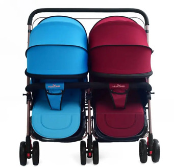 Baby Twin Trolley Double Pram Can Sit Can Lie Fold Into Double Newborn Child Car Stroller Twins Baby Stroller Lightweight