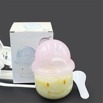 Baby veilig gestoomde rijst kom gestoomde rijst glazen kom voedsel servies magnetron darmen baby en oude man roze