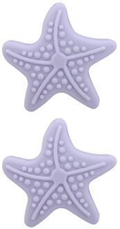 Baby Veiligheid Accessoires Creatieve Muur Verdikking Mute Leuke Zeester Vorm Siliconen Handvat Deurslot Bescherming Gadgets Paars