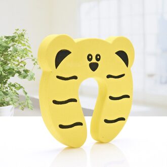 Baby Veiligheid Deurstopper Anti-Snuifje Vinger Deur Card Schattige Dieren Vingers Protectors Flexibele Case Klink lock tijger