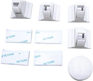 Baby Veiligheid Kabinet Lock Kinderen Bescherming Lade Locker Onzichtbare Deur Levert 16 Sloten + 4key Brons