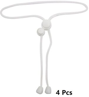 Baby Veiligheid Kast Lock Kind Veiligheid Kastdeur Venster Limiter Lock Bescherming Thuis Riem Deur Veiligheid Touw Slot Touw Gesp 4 stk wit