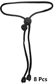 Baby Veiligheid Kast Lock Kind Veiligheid Kastdeur Venster Limiter Lock Bescherming Thuis Riem Deur Veiligheid Touw Slot Touw Gesp 8 stk zwart