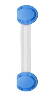 Baby Veiligheid Lock Kast Smart Lade Deur Venster Sloten Bandjes Bescherming van Kinderen Familie Security Slot Proof Blocker 1stk blauw