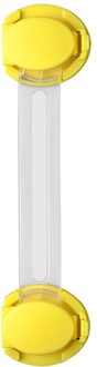 Baby Veiligheid Lock Kast Smart Lade Deur Venster Sloten Bandjes Bescherming van Kinderen Familie Security Slot Proof Blocker 1stk geel