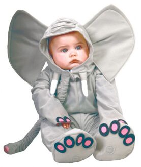 Baby verkleed kleding olifant 12-24 maanden