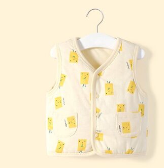 Baby Vest Vest Gewatteerde Jongen Met Dikke Warme Kinderen Vest Binnen En Buiten In Herfst En Winter Bovenkleding & jassen geel / 24M