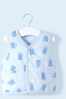 Baby Vest Vest Gewatteerde Jongen Met Dikke Warme Kinderen Vest Binnen En Buiten In Herfst En Winter Bovenkleding & jassen lucht blauw / 24M