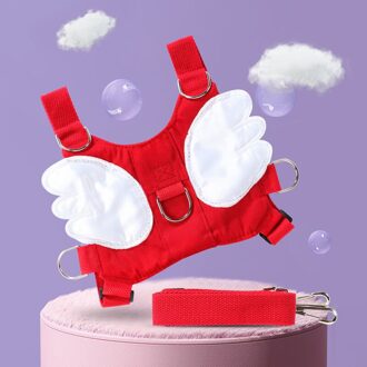 Baby Wandelaars Peuter Baby Gordel Rugzak Riemen Voor Kleine Kinderen Kids Leren Baby Lopen Assistent Riem rood engel