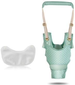 Baby Wandelen Leren Riem Peuter Walker Stand Up Kinderen Walker Harness Assistant Band Peuter Riemen Kids Walker Harness groen