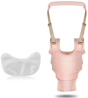 Baby Wandelen Leren Riem Peuter Walker Stand Up Kinderen Walker Harness Assistant Band Peuter Riemen Kids Walker Harness roze