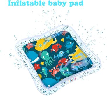 Baby Water Spelen Mat Opblaasbare Speelmat Thicken Pvc Baby Gym Baby Tummy Tijd Playmat Peuter Leuke Activiteit Spelen Centrum Voor baby Donker Kaki
