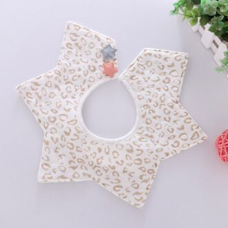 Baby Waterdichte Bib Roterende Dubbele Katoen Schattige Bloem Stijl Mode Patroon Gestreepte Bib Meisje Jongen Speeksel Handdoek Kinderen Bib F