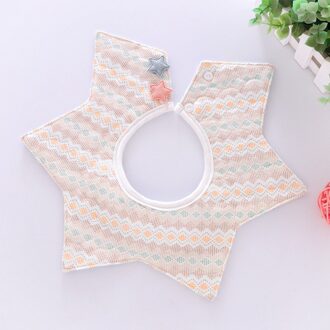 Baby Waterdichte Bib Roterende Dubbele Katoen Schattige Bloem Stijl Mode Patroon Gestreepte Bib Meisje Jongen Speeksel Handdoek Kinderen Bib