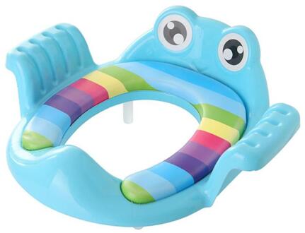 Baby Wc Potje Seat Kinderen Potje Veilig Seat Met Armre Voor Gril Jongen Trainers Comfortabele Wc Grote Size Ring Zuigeling potje blauw