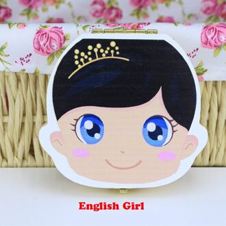 Baby Wood Tooth Box Organizer Spaans Engels Russische Tanden Opslag Verzamelen Voor Jongens Meisjes Navelstreng Besparen Herinneringherinnering English Girls