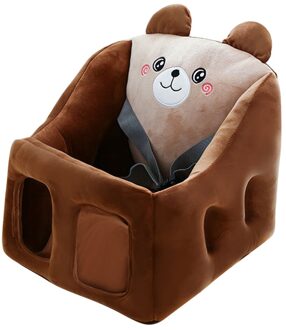 Baby Zetels Sofa Ondersteuning Cover Leren Zitten Pluche Stoel Feeding Seat Skin Voor Peuter Nest Bladerdeeg Geen Filler