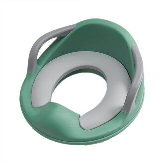 Baby Zindelijkheidstraining Seat Antislip Toilet Seat Met Afneembare Kussen Gemak Schoon Splash Guard Te Dragen PU / groen