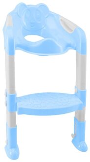 Baby Zindelijkheidstraining Seat Kinderen Potje Baby Toiletzitting Met Verstelbare Ladder Zuigeling Wc Training Klapstoel Blauw Roze