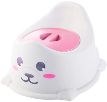 Baby Zindelijkheidstraining Seat Met Rugleuning Draagbare Pot Voor Kids Baby Boy Wc Leuke Potje Kruk Voor Jongens roze