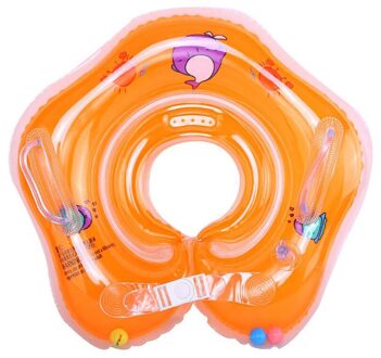 Baby Zwembad Ring Veiligheid Baby Float Seat Leuke Opblaasbare Zwemmen Ring Float Seat Zwemmen Cirkel Voor Baby Peuters Zwembad bad Oranje