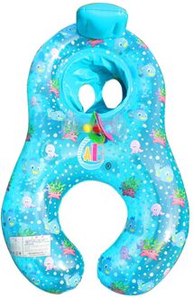 Baby Zwemmen Ring Moeder Kind Opblaasbare Ring Zwemmen Cirkel Baby Float Dubbele Zwembad Accessoires Opblaasbare Wielen WJ3294D