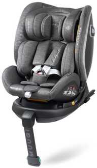 Babyauto autostoel Muugi - iSize - 40-150 cm - 0-12 jaar - 0-36 kg - kleur grijs - groep 1 2 3 - Isofix