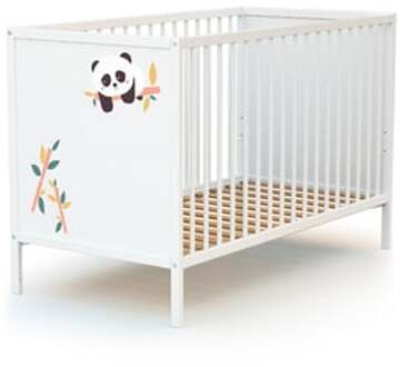 Babybed Renard Panda met panelen wit 60 x 120 cm - 60x120 cm