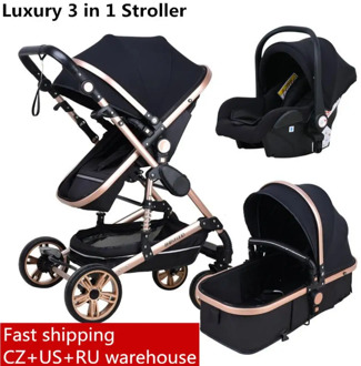 Babyfond High Landscape Baby Stroller 3 in 1 Stroller Multifunctional Car Two Way Child Pram Baby Comfort For Newborn Send Gift