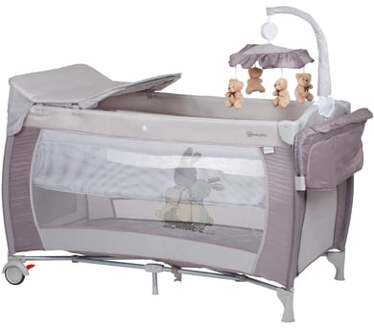 BabyGO Campingbed BabyGO Sleeper DeLuxe Beige (incl. bodemverhoger)