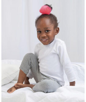 Babymeisje lange mouwen tee / baby en peuterkleding Grijs - 80