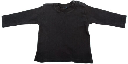 Babymeisje lange mouwen tee / baby en peuterkleding Zwart - 80