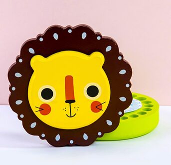 Babymelk Tanden Dozen Organisator Opbergdoos Van Tand Voor Een Cadeau Voor Jongen En Meisje Baby Tanden Souvenirs Doos lanugo Collectebus geel leeuw Shy