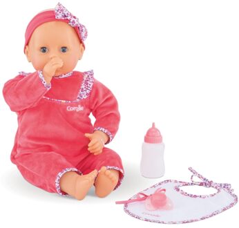Babypop met Accessoires Corolle Lila Chérie met geluid