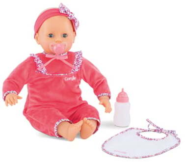 Babypop met Accessoires Corolle Lila Chérie met geluid