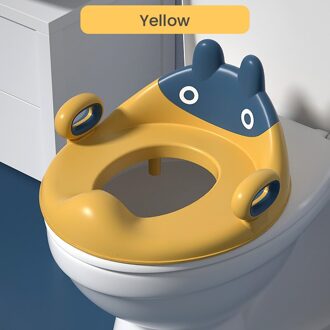 Babyshining Grote Baby Toiletbril Ring Kinderen Wc Meisje Jongen Potje Wc Zachte Kussen Mat Thuis Kan Worden Opgehangen 1-8 Jaar Oud geel