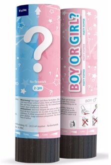 Babyshower gender reveal partypopper Meisje