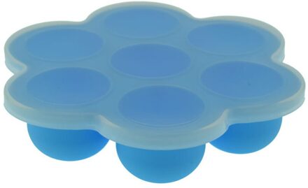 Babyvoeding Container Zuigeling Fruit Moedermelk Opbergdoos Vriezer Lade Spenen Babyvoeding Siliconen Koelkast Lade Blauw