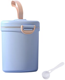 Babyvoeding Formule Dispenser Grote Capaciteit Draagbare Melkpoeder Container Snack Opslag Met Handvat Pp Reizen Afneembare blauw L
