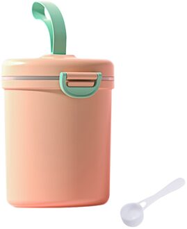 Babyvoeding Formule Dispenser Grote Capaciteit Draagbare Melkpoeder Container Snack Opslag Met Handvat Pp Reizen Afneembare roze L