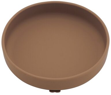 Babyvoeding Trays Stevig Met Zuignappen Kinderen Siliconen Servies Discs Thuis Dining Trays Antislip Kom Kindje accessoires 002-clay