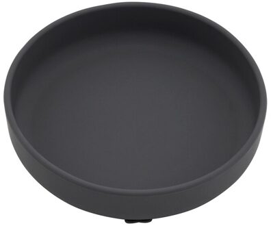 Babyvoeding Trays Stevig Met Zuignappen Kinderen Siliconen Servies Discs Thuis Dining Trays Antislip Kom Kindje accessoires 003-donker grijs