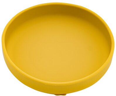 Babyvoeding Trays Stevig Met Zuignappen Kinderen Siliconen Servies Discs Thuis Dining Trays Antislip Kom Kindje accessoires 005-mosterd