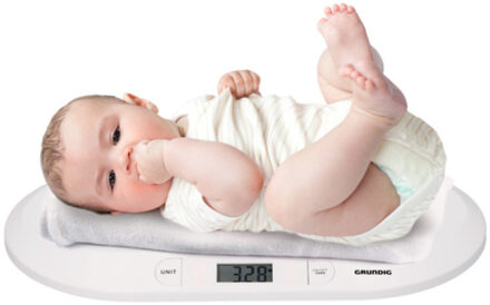 Babyweegschaal - Digitaal - 10 GR Nauwkeurig - Max. 20 KG - Tare-Functie - Wit