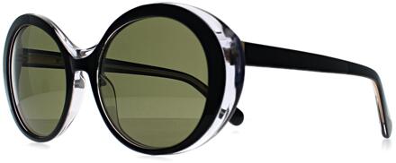 Bacall SS541001 glanzend zwarte transparante laag mineraal gepolariseerd 555nm fotochromische zonnebril - One Size