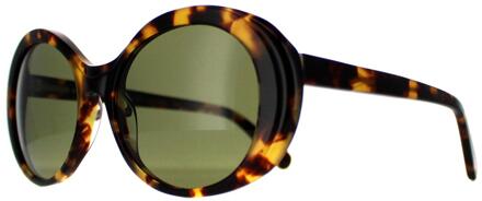 Bacall SS541003 glanzend schildpad havana mineraal gepolariseerd 555nm groen zonnebril - maat Bruin