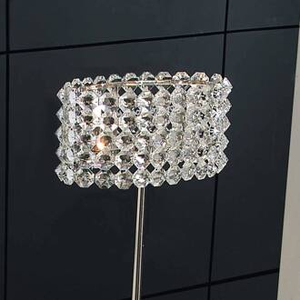 BACCARAT kristallen vloerlamp, transparant chroom