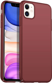 Back Case Cover iPhone 1 Hoesje Burgundy